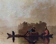 George Caleb Bingham Fur Traders Descending the Missouri Spain oil painting artist